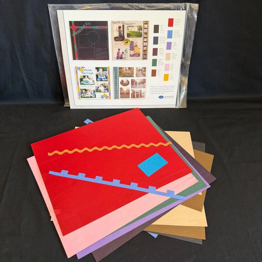 Creative Memories Short Cuts‎ Scrapbook Paper Rickrack Zigzags Geometric 2 Packs